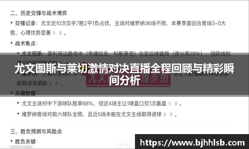 尤文图斯与莱切激情对决直播全程回顾与精彩瞬间分析
